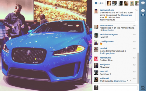 instagram jaguar mobile influencer marketing
