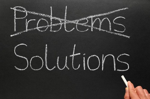 Crossing out problems and writing solutions