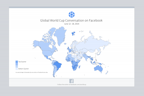 World Cup on Facebook Global Map