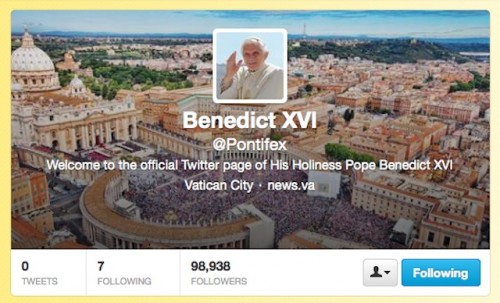 @pontifex: 85-Year Old Pope Benedict With 1.2 Billion Followers Will Start On Twitter 